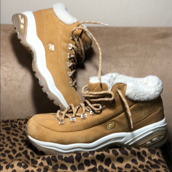 skechers fur lined shoes